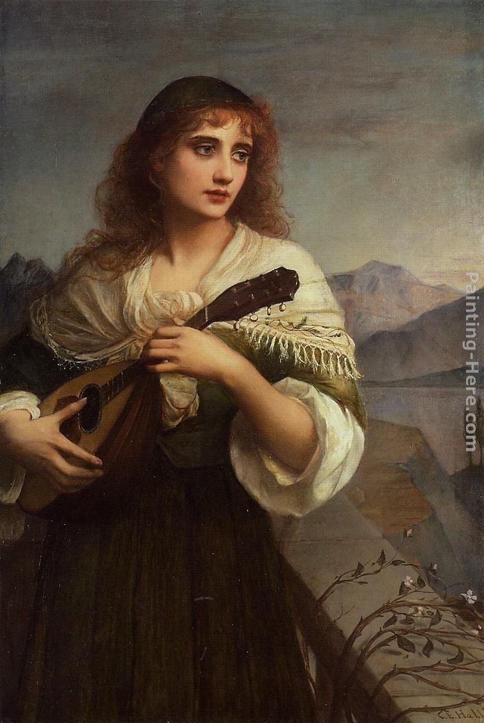 Edward Charles Halle Francesca and Her Lute